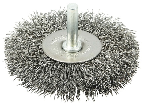 Picture of Weiler Abrasive 3In X .020 Steel Fill 1/4 Shank Crimped Brush